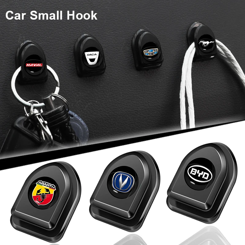 

4pcs Car Logo Clip Seat Storage Hook Tools for Lada 2105 VESTA Niva 2121 4x4 Snorkel Parachoque Priora Granta 2110 Accessories