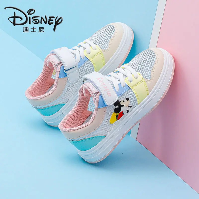 Детская обувь с Микки Маусом кроссовки для девочек реальные фотографии Новинка