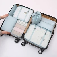 travel seven piece buggy bag travel thickened luggage clothing sorting storage bag clothes organizer bag tote cosmetic bag