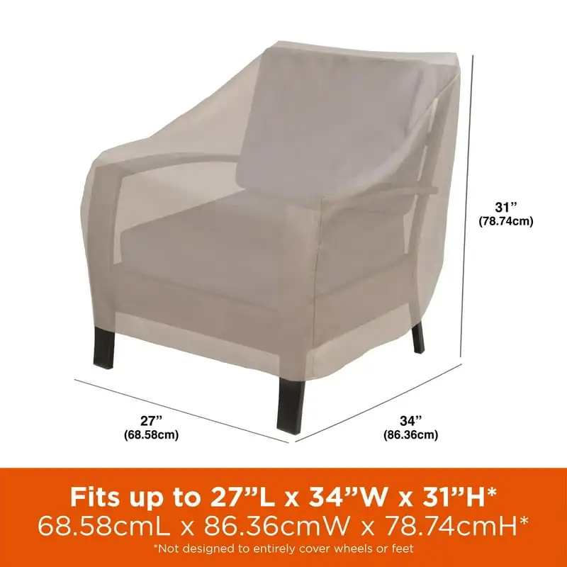 

Чехол для стула патио, 2 шт., 27 Д X 34 дюйма Ш X 31 дюйм в, бежевый цвет