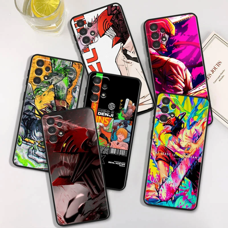 

Chainsaw Man Anime For Samsung A73 A72 A54 A53 A52S A34 A33 A32 A24 A23 A22 A14 A13 A03S A02S Black Soft Phone Case