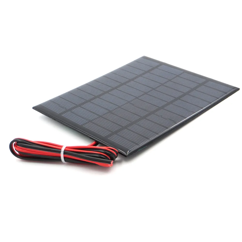 

New 12V160MA dropper solar panel +1 meters red black line DIY technology production solar panel