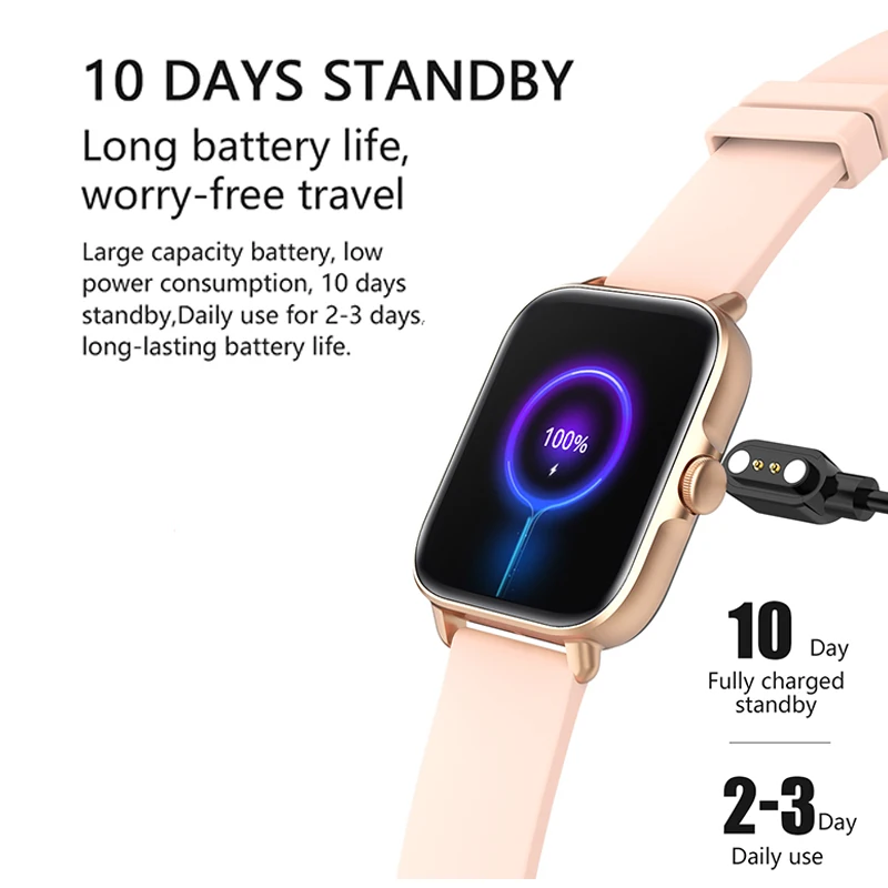 Умные часы MAFAM для мужчин и женщин водонепроницаемые умные с сенсорным экраном 1 7