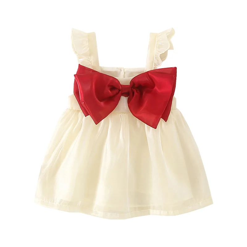 Children Clothing Birthday Gift Bowknot 2022 Hot New Baby Girl Dress Summer Child Sweet Princess Infant Twins Party Wedding