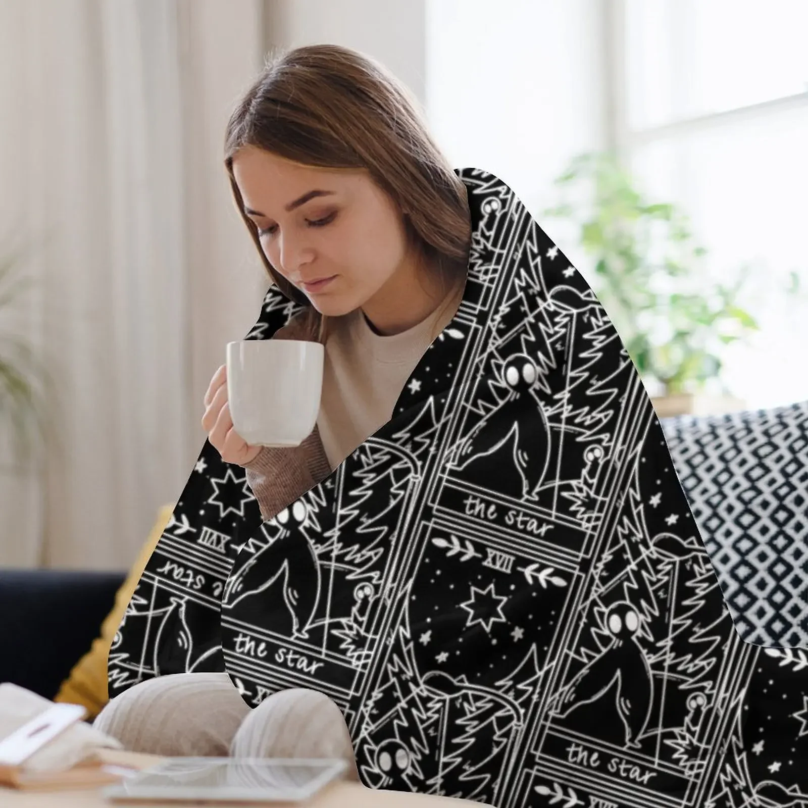 Fresno Nightcrawlers - The Star / Cryptid Cutie Ковдра Таро аниме Спальный мешок Роскошные