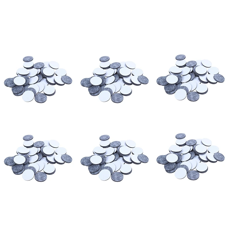 

300Pcs Round Shaped Table Chair Furniture Leg Felt Mat Pad Gray