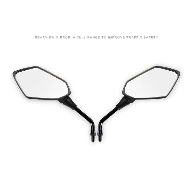 

2Pcs/Pair Motorcycle Rearview Mirror Scooter E-Bike Rearview Mirrors Electrombile Back Side Convex Mirror 8mm 10mm Carbon Fiber