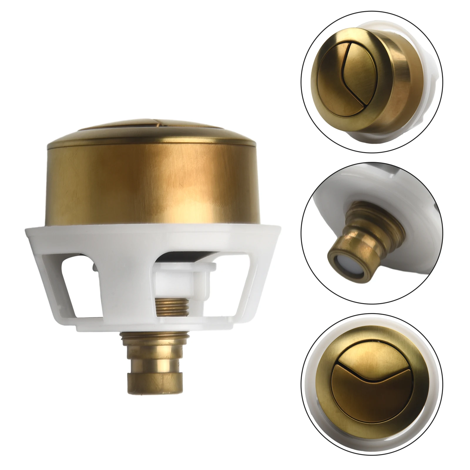 

1pcs Toilet Flush Button Replacement Parts For Cable Operated Concealed Cistern WC 1pcs Toilet Flush Button Replacement Parts Fo