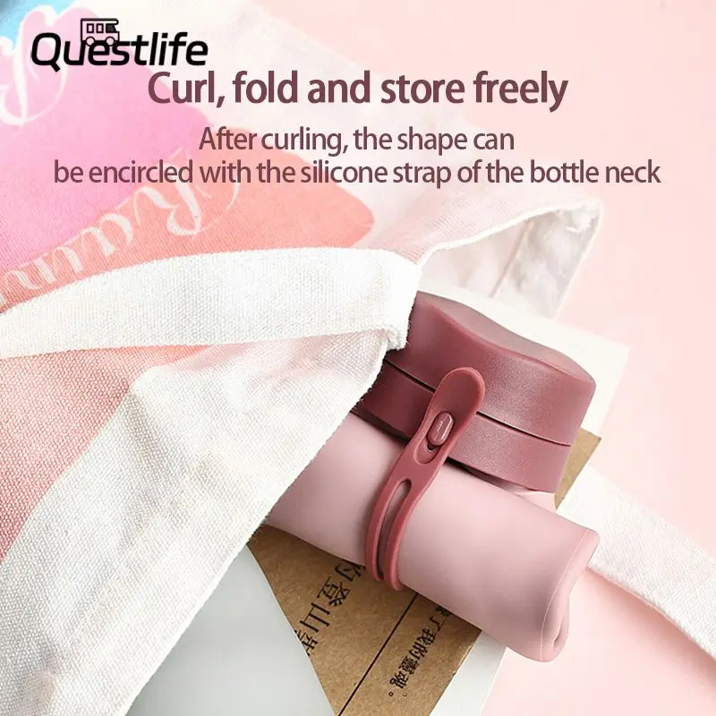 

Cycling Bottle Outdoor Portable Silicone Folding Bottle Sports Drink Cup Reusable Creative Travel Water Bottle Bike Accessory