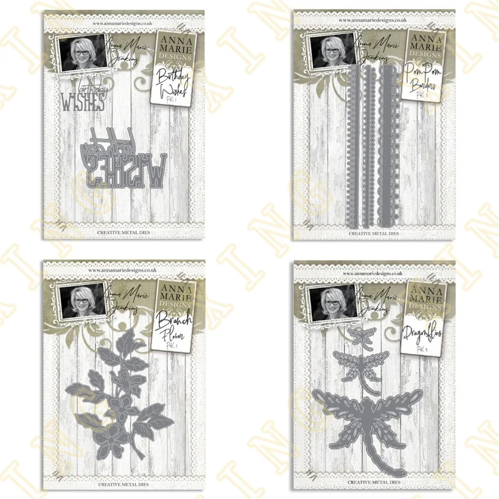 

Birthday Wishes Floral Branch Metal Craft Cutting Dies for DIY Scrapbooking Paper Diary Decoration Handmade for 2023 Embossing