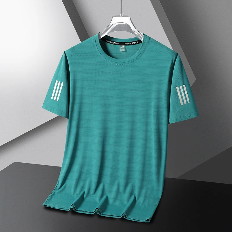 

Футболки из ледяного шелка, летняя быстросохнущая Женская одежда, дышащая свободная тонкая спортивная одежда для бега и фитнеса, повседневные топы