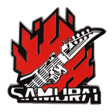 Эмалированная брошь с логотипом самурая Punk 2077