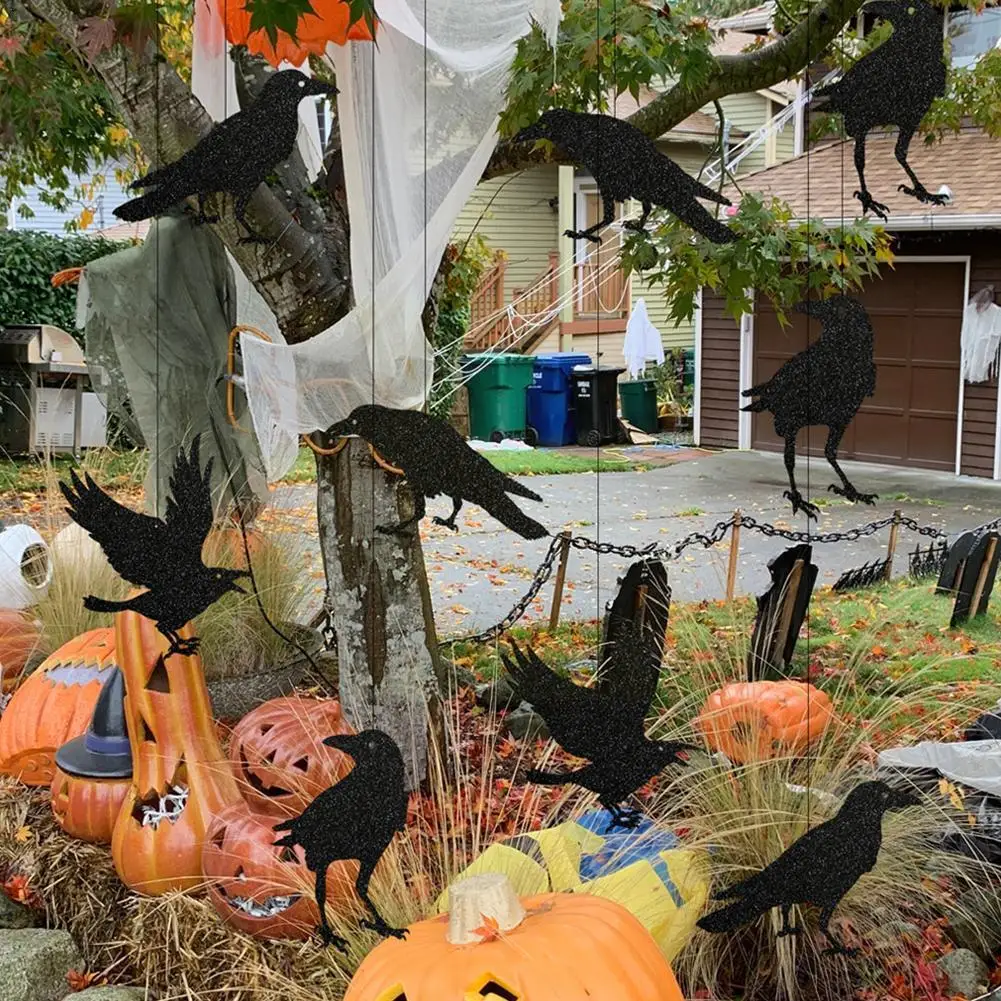 

24/48pcs Halloween Decoration 3D Black PVC Bat Halloween Decos Props Party Room Party Scary Decor DIY Halloween Sticker Bar U3Y3