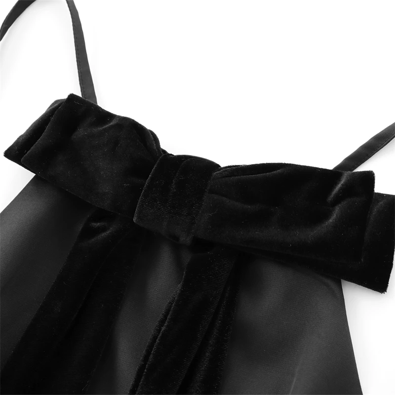 KEYANKETIAN новинка 2025 женский бархатный топ с украшением в виде банта популярный