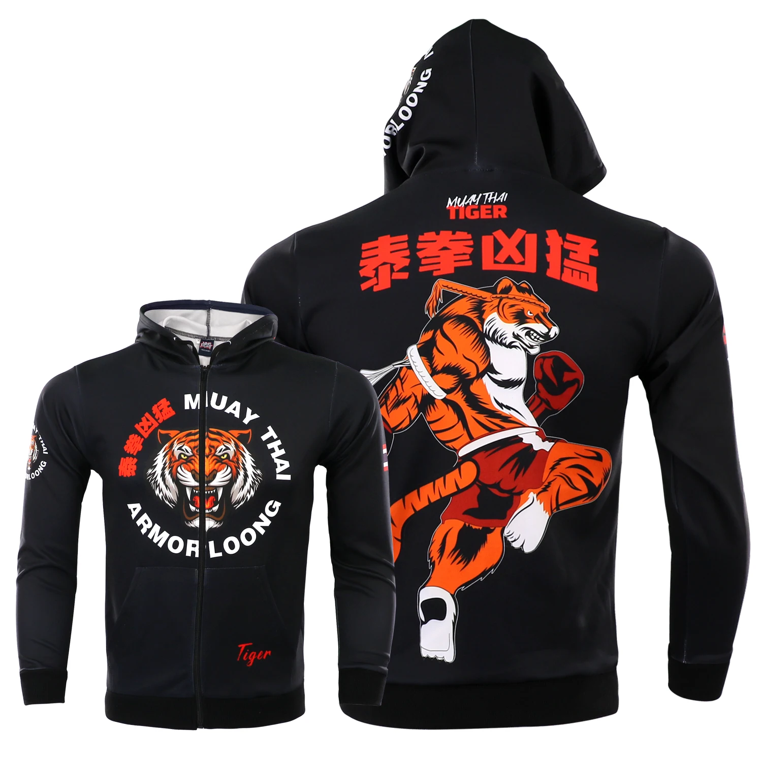 

Толстовка с капюшоном для ММА, тайского бокса, тигра, для мальчиков и девочек, Спортивная Толстовка на осень и зиму, куртка, тренировочная од...