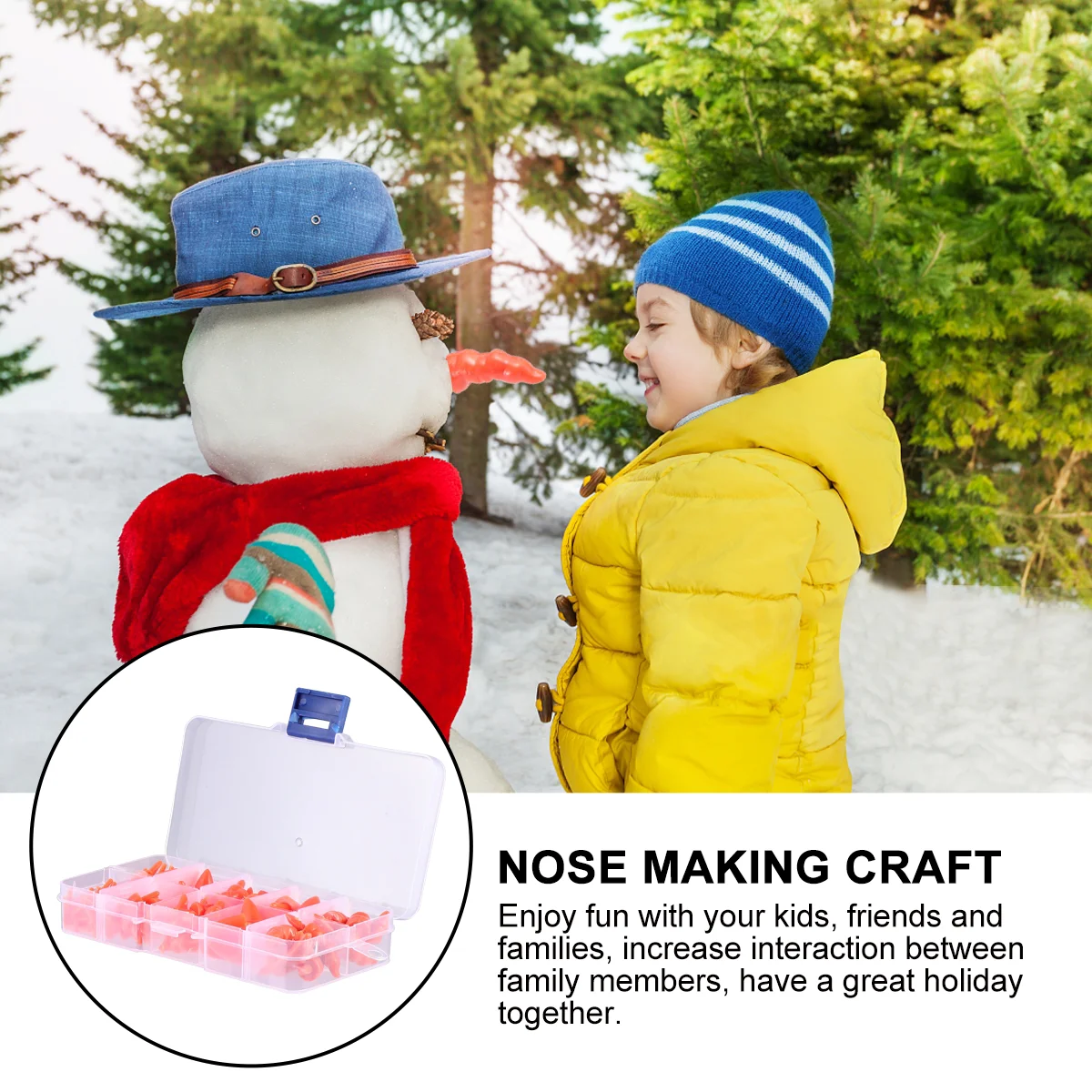 Поддельные украшения пластиковый нос снеговика надувные рождественские