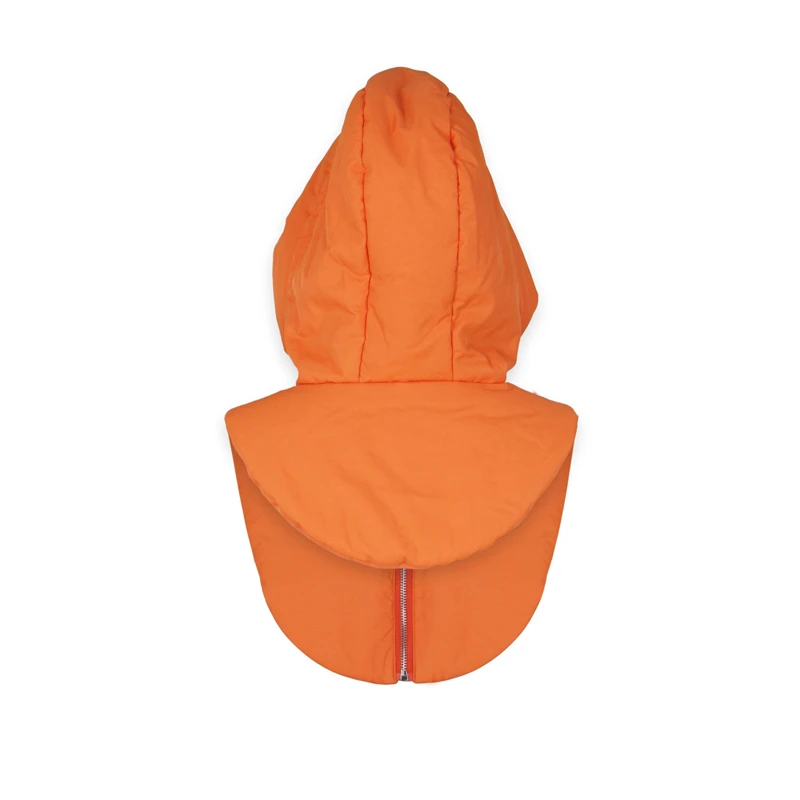 Adogirl Cotton Padded Hooded Mock Neck Vest Women Fashion Versatile Clothing Accessories Zipper Sleeveless Jackets Scarf