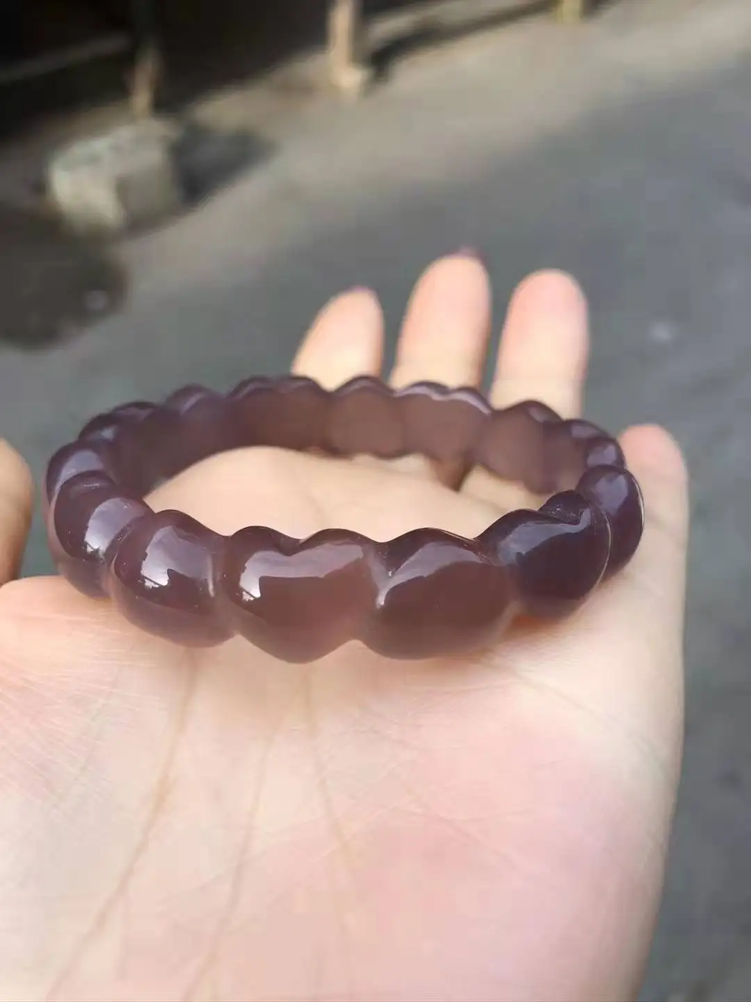 

Оригинальный редкий серовато-фиолетовый браслет из электроники, модный браслет из халцедона и агата, ювелирные изделия из драгоценного нефрита, Подарочный браслет с отправкой любимому