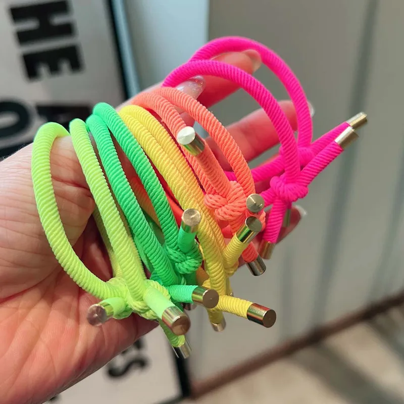 

20 Styles Colorful Knot Fabric Hair Ties Band Basic Elastic Ring Hoop Unisex Modelling Making Scrunchies Hair Accessories