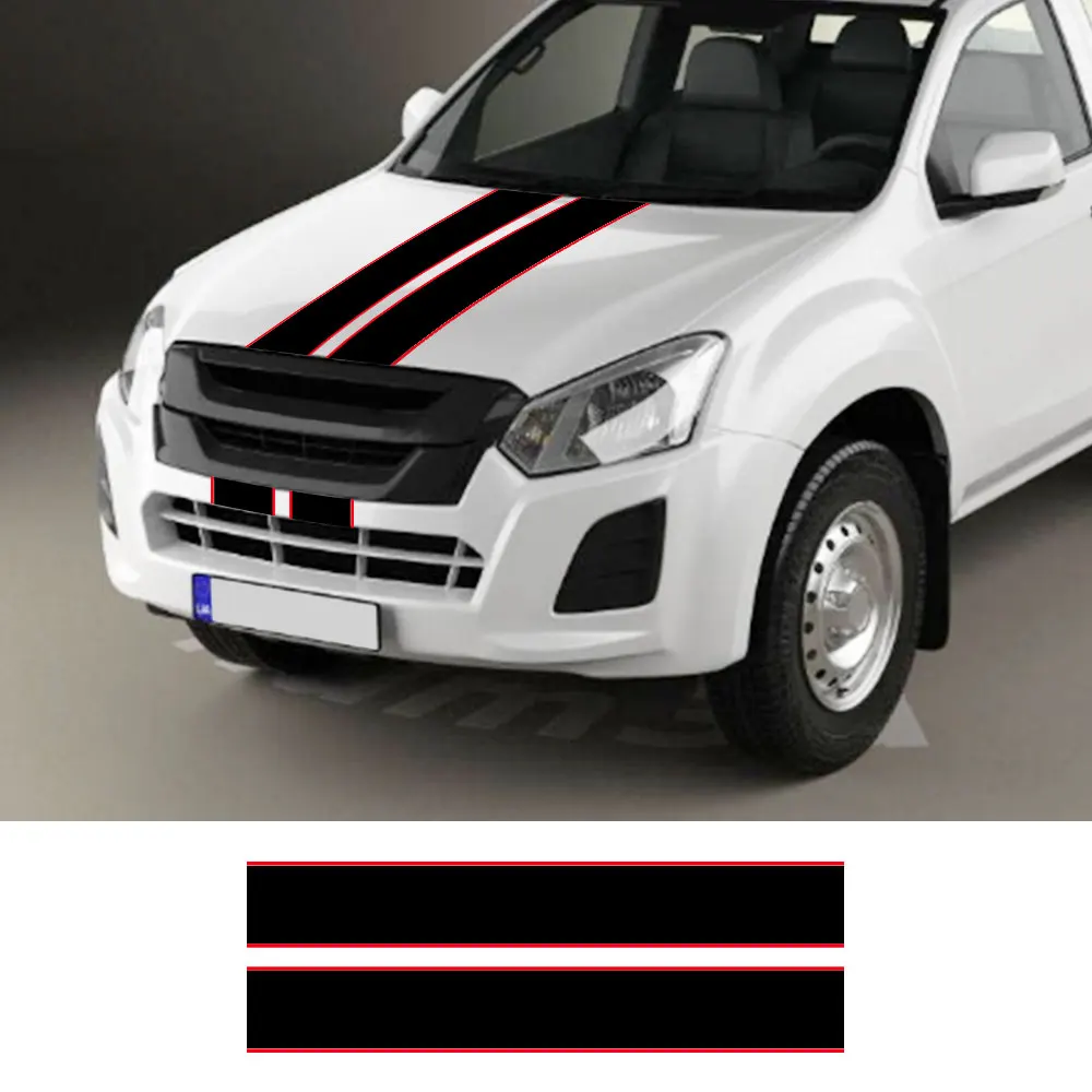 

Wholesale Car Stickers Pickup Hood Decal Truck Graphics Vinyl Film for Isuzu D Max Dmax D-Max Custom Decor Cover Accessories