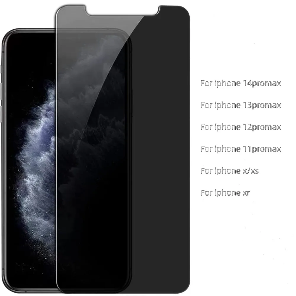 

For iPhone 14 promax Anti Spy Tempered Glass Film, for iphone 13 12 11 X Privacy Tempered Glass Film[4-Pack]