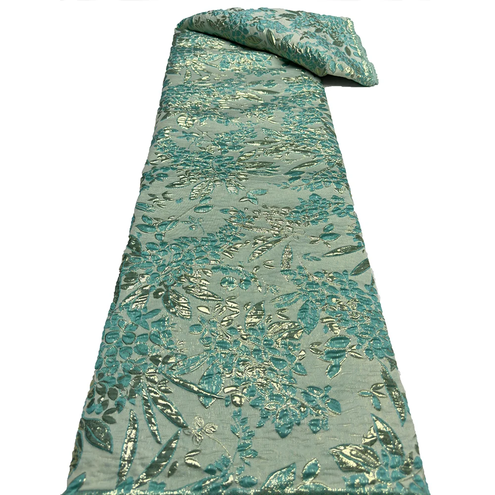 Высококачественная Африканская Нигерийская Жаккардовая Кружевная Ткань