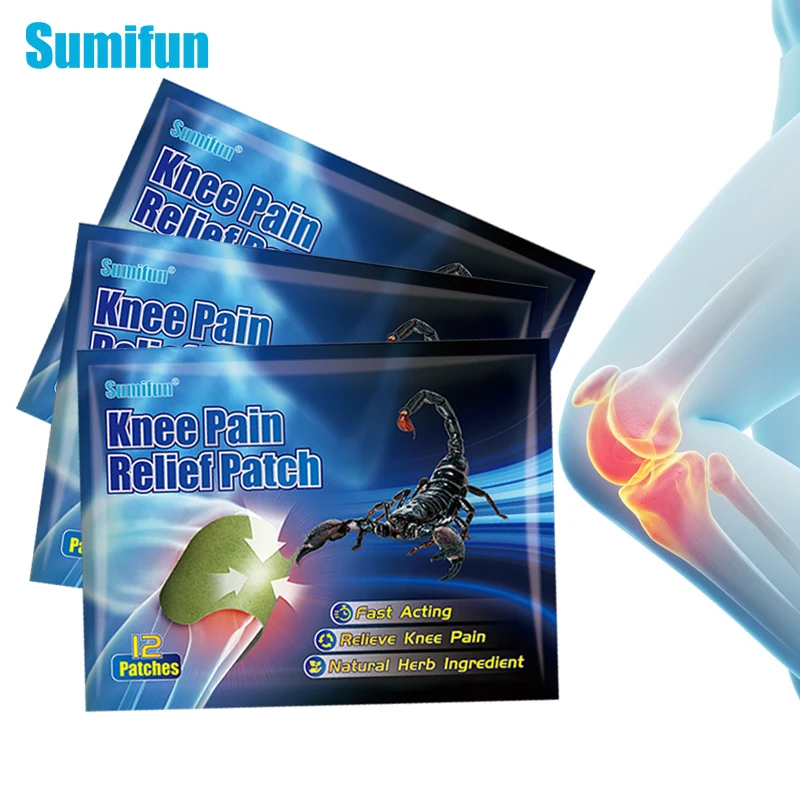 

24Pcs Sumifun Knee Pain Relief Patch Meniscus Joint Pain Medical Herbal Plaster Treat Rheumatoid Arthritis Sticker Body Care