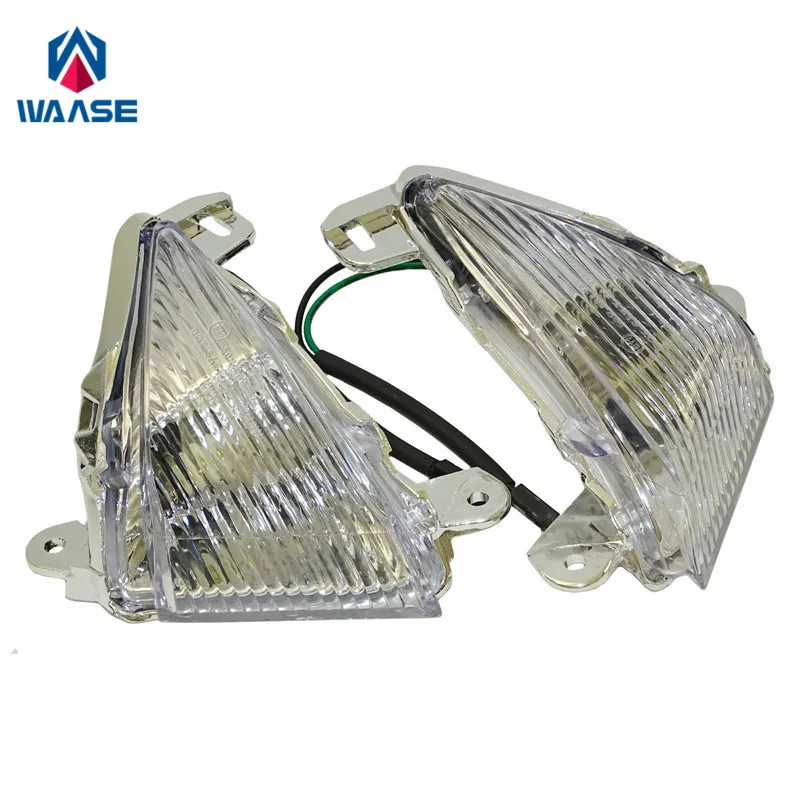 

waase For Kawasaki Ninja ZX14 ZX14R ZZR1400 2006 2007 2008 2009 2010-2016 E-Mark Front Turn Signals Blinker Indicator Lens