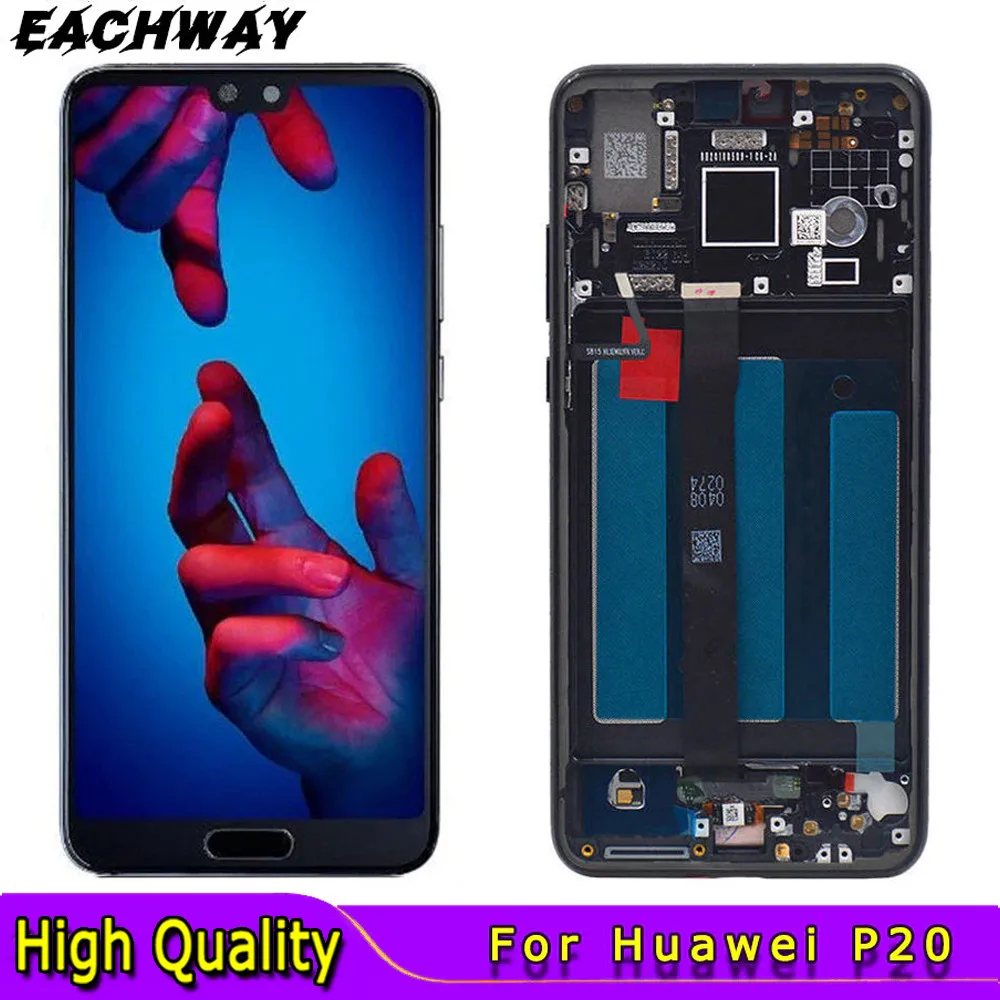 

For Huawei P20 LCD Display EML-AL00 Touch Screen Digitizer Assembly With Frame Replacement 5.8" For P20 LCD EML-AL00 LCD Screen