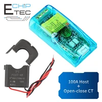 free shipping pzem 004t version 3 0 ttl modbus rtu frequency power factor energy meter ac single phase 100a ammeter