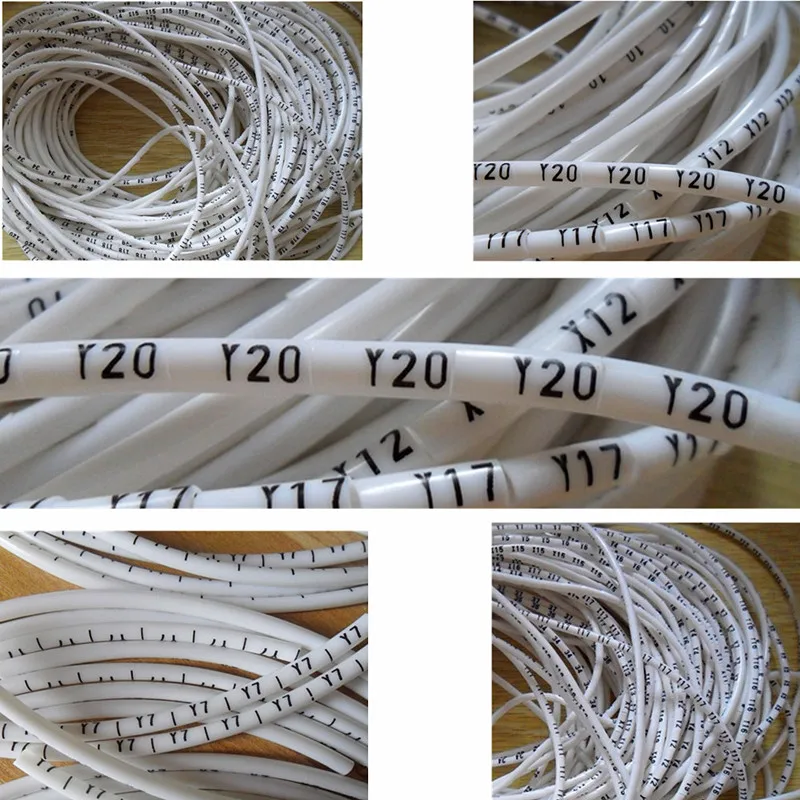 

wire marker custom print blank PVC tube PVC sleeve For A-Z and special electrician symbols 0.5-8.0 pvc tube printing typing