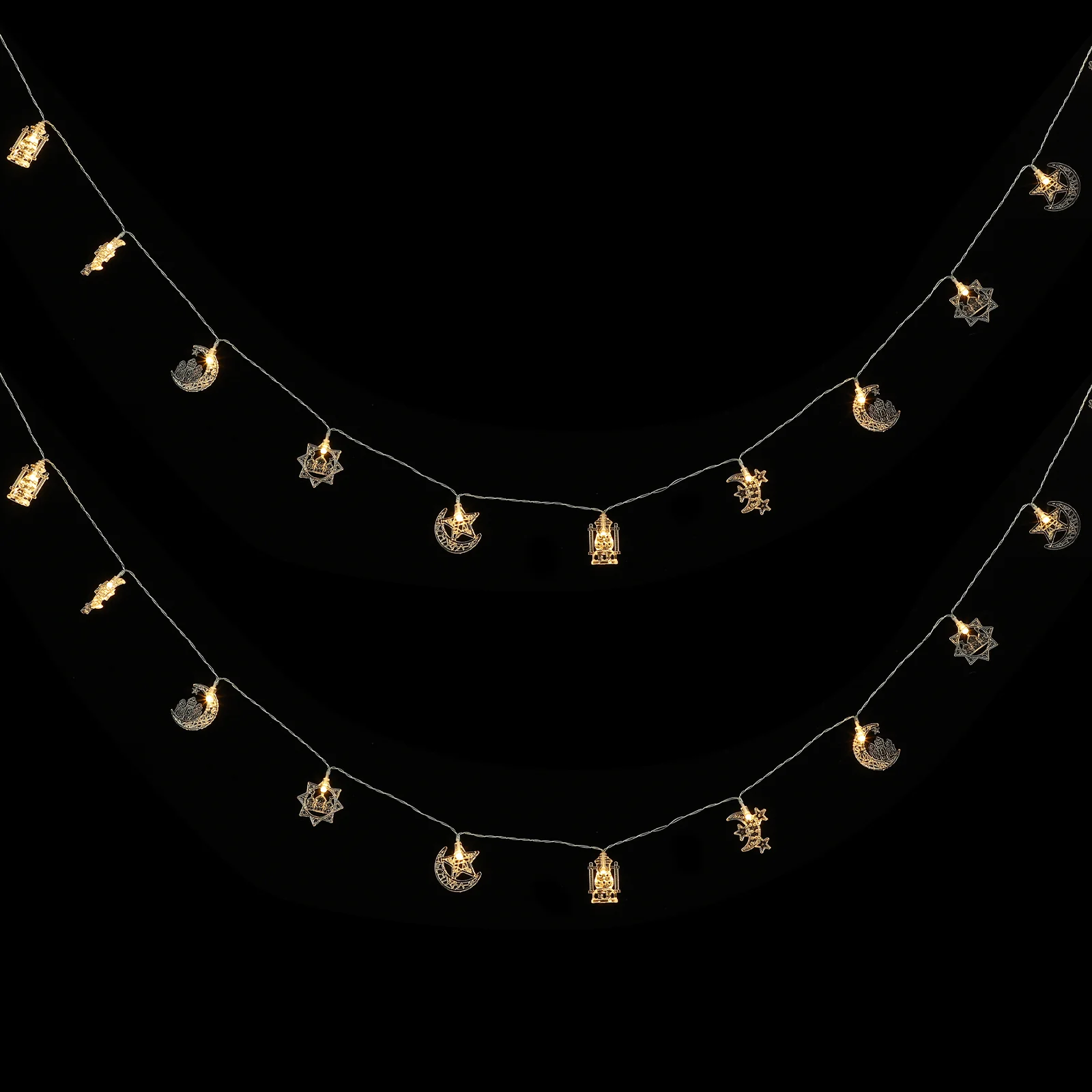 

1 String of Ramaden Pendants Light Star Hanging Decor Fairy Light Decor Indoor String Lights Decor