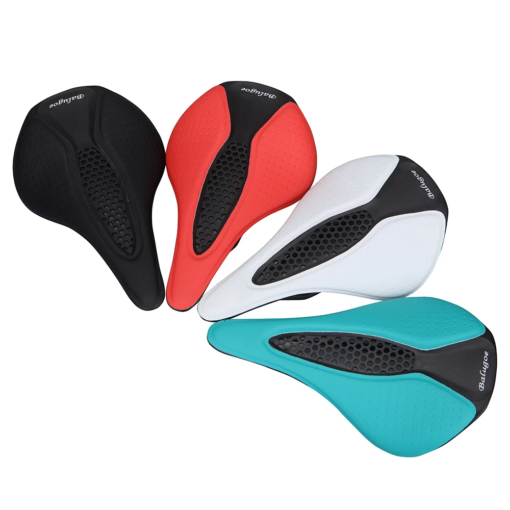 

2022 BALUGOE comfortable artificial seat saddle road MTB bike seat cushion seat bicycle saddle