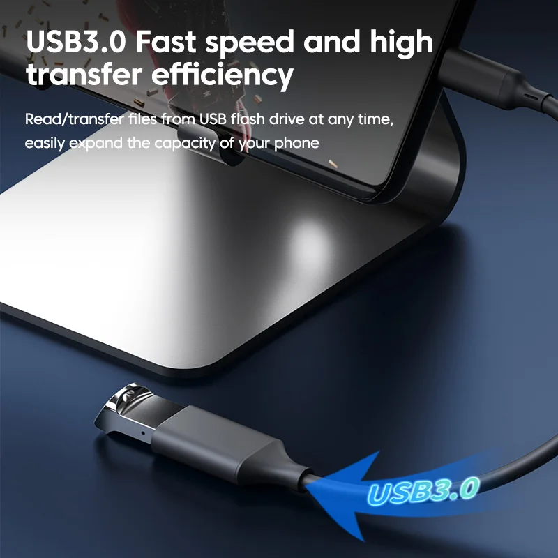 Адаптер Elough Type C К USB 3.0 OTG С Быстрой Зарядкой И Передачей Данных Для Huawei Samsung PC