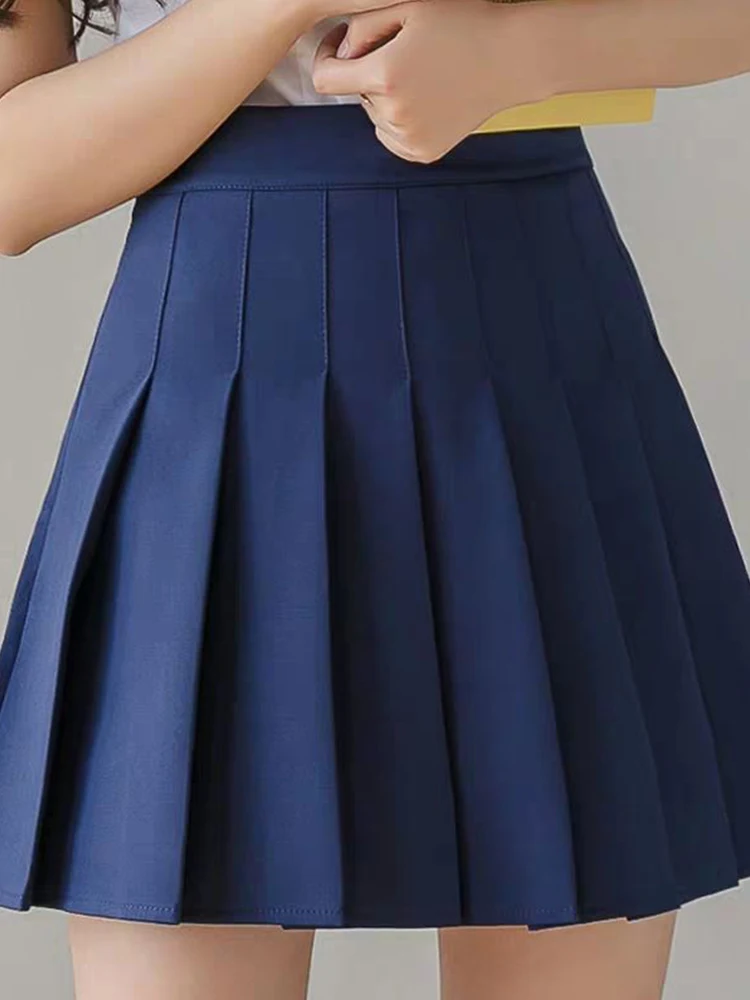 Сексуальная женская плиссированная юбка летняя шикарная трапециевидная розовая