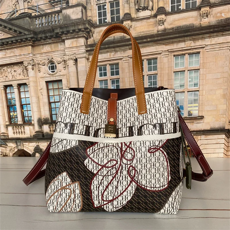 

Женский кошелек с замком, вместительная сумка-тоут на плечо, повседневная сумка-мессенджер, лето 2023