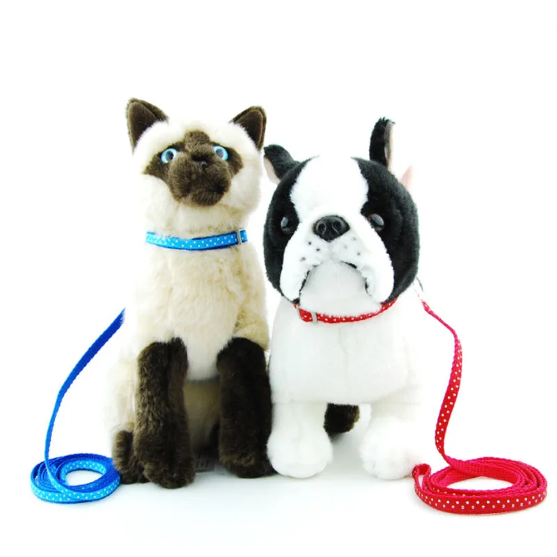 

Pet Cat Dog Leash Collar Dot Printed Harness Leash Adjustable Pet Traction Kitten Halter Collar Pets Products Harness Collars