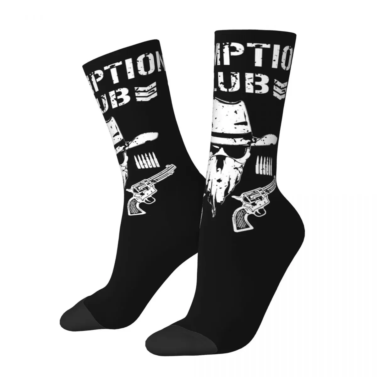 

Funny Crazy Compression Sock for Men Club Hip Hop Harajuku Red Dead Redemption Happy Quality Pattern Printed Boys Crew Sock Gift