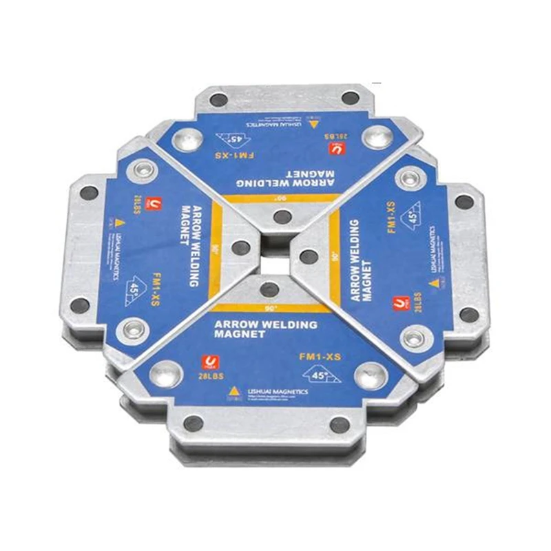 

JHD-4Pcs 50KG Magnetic Welding Holders Angle Solder Magnet Weld Fixer Positioner Ferrite Holding Auxiliary Locator Tools