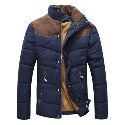 

2022NEW Winter Jacket Men Warm Casual Parkas Cotton Stand Collar Winter Coats Male Padded Overcoat Outerwear Clothing 4XL