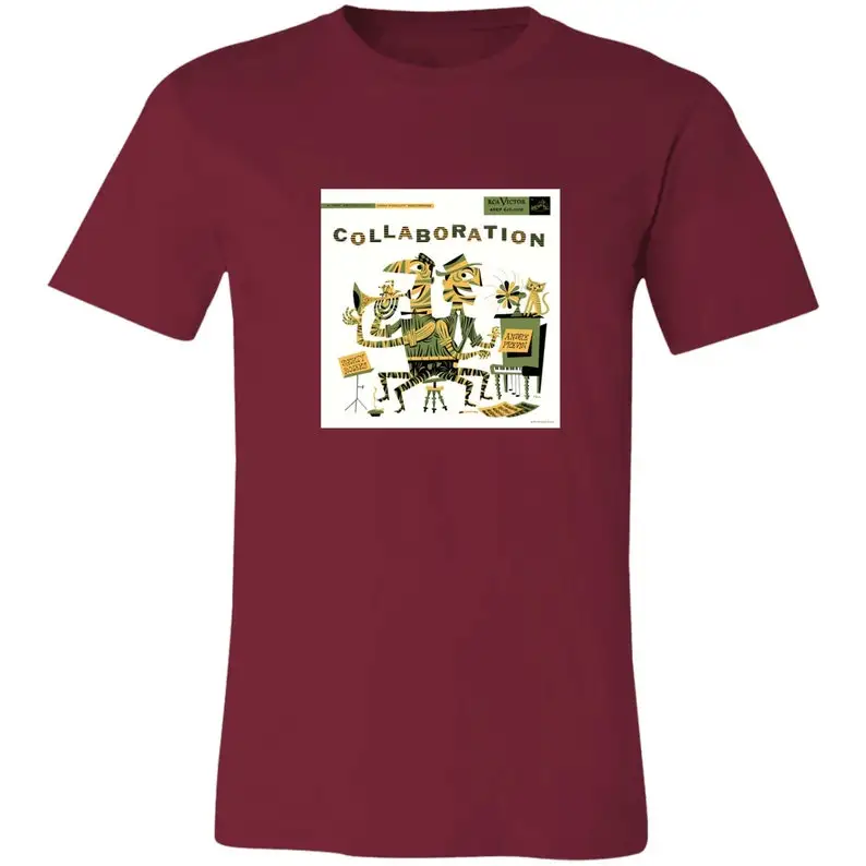 Короты Роджерс и 수 Превин COLLABORATION Джима Флора (1955) Футболка унисекс из джерси с