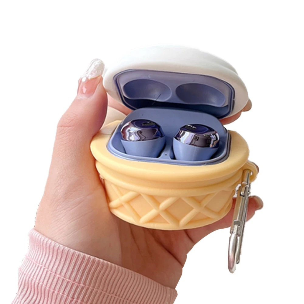 

3D силиконовый чехол для Samsung Galaxy Buds Pro, чехол для наушников с мороженым, аксессуары для наушников 2/Pro, чехол для Galaxy Buds Live