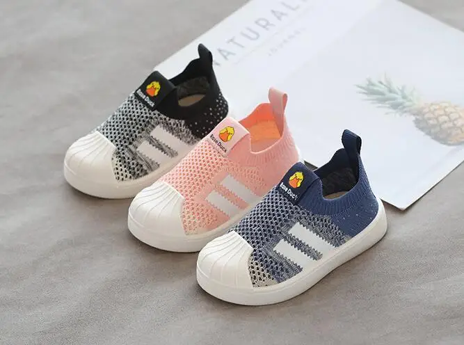 

Осенняя повседневная обувь для маленьких девочек и мальчиков, Детские разноцветные Нескользящие кроссовки с мягкой подошвой для студентов...