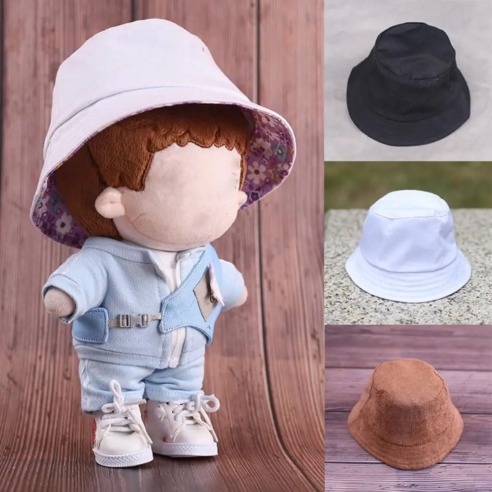 

20cm Plush Doll Fashion Fisherman Hat for Idol Doll Doll Headband Doll Clothes Accessories DIY Doll Toys Kids Gifts 4 Colors