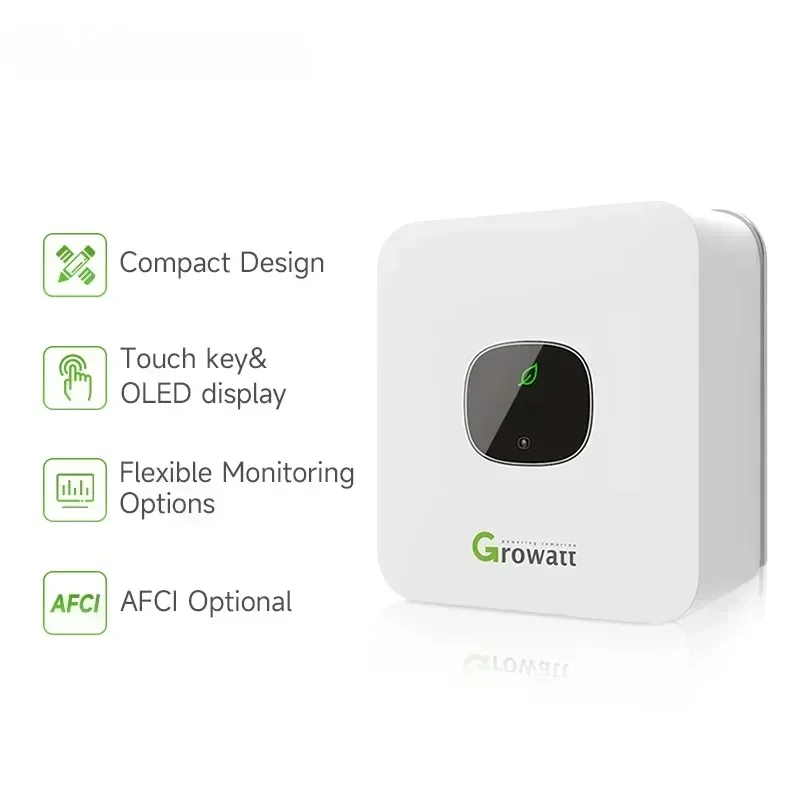 Инверторный микрофон Growatt 750tl-x Single Mppt 750 Вт 1 кВт 5 2 3 Инвертор солнечной панели