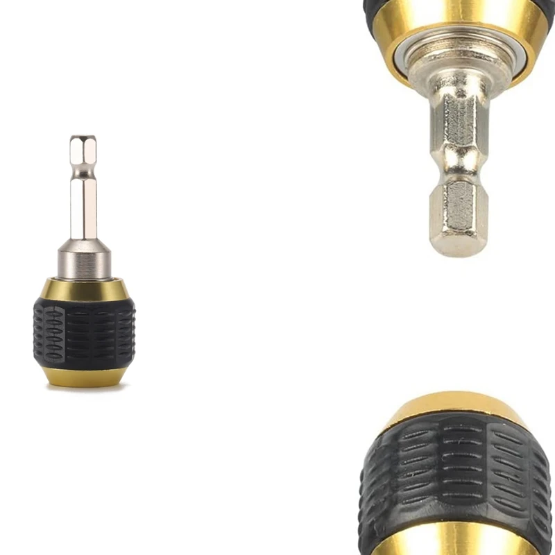 

AT14 Hexagonal Shank Quick Coupling 50Mm Keyless Drill Chuck Screwdriver Impact Driver Adaptor Power Tool Accessories