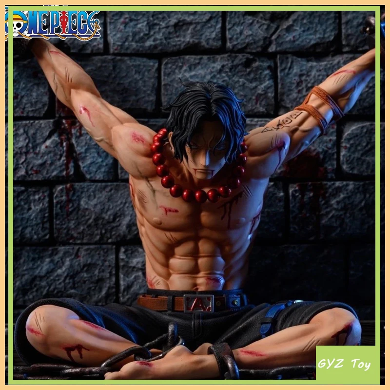

22cm One Piece Portgas D Ace Anime Action Figure Gk Prison Manga Statue Pvc Figurine Collectible Model Toy Kids Christmas Gift