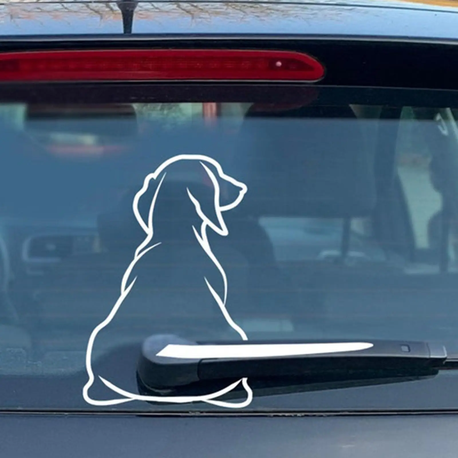 

Funny Dog Moving Tail Car Sticker Window Wiper Decals Sticker Dog Car Interesting Windshield Decals Wiper Tail Sticker Rear F6Z4