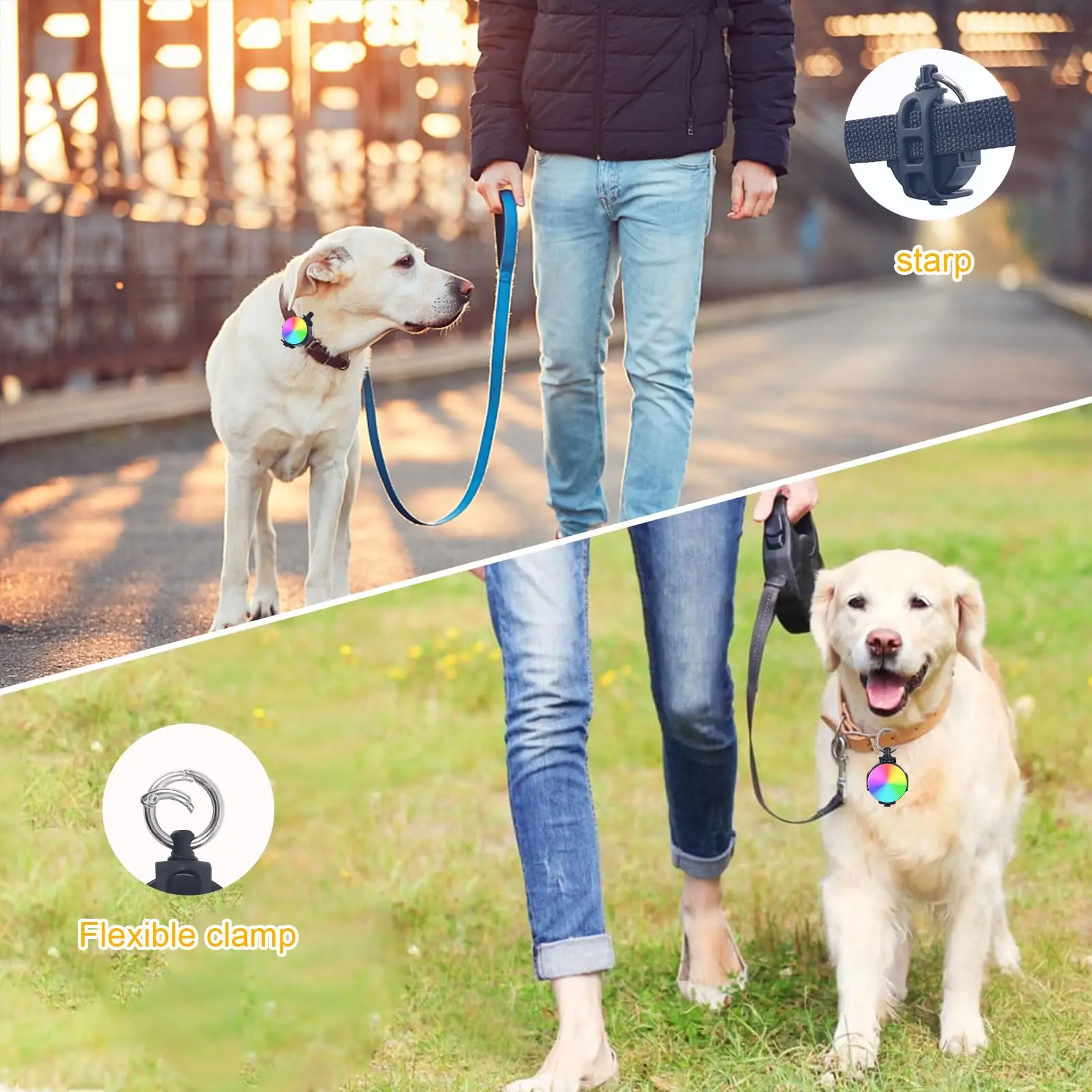 [В 2 упаковках] подарок для питомца 4 режима телефон собаки IP68 водонепроницаемый с