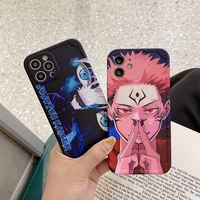 jujutsu kaisen ryomen sukuna phone cases for iphone13 12 11pro max xr xs max 8 x 7 se2 soft shell reflective imd back cover